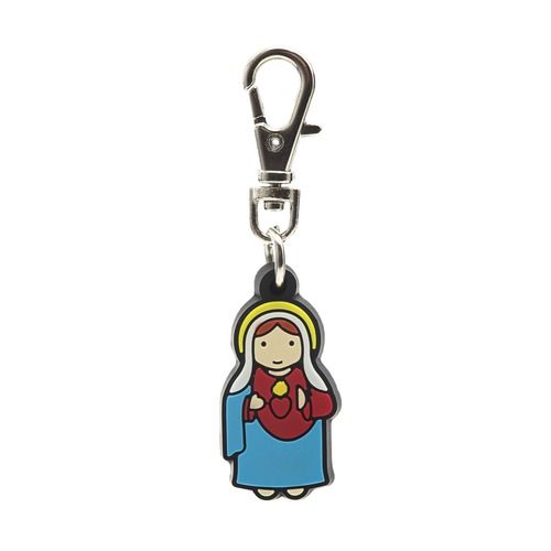 Immaculate Heart of Mary Rubber Charm